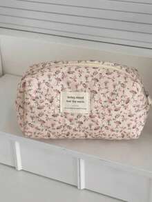 1 pieza Bolsa de cosméticos de gran capacidad para mujeres, bolsa de almacenamiento casual pequeña para damas con cremallera, bolso de embrague de viaje pequeño para mujer, bolsos pequeños