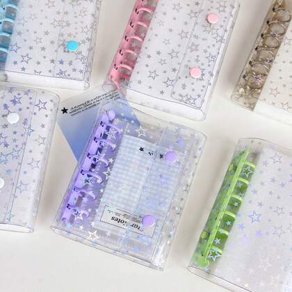 1 A7 Portable Transparent Binder, Transparent Sticker Book, Sticker Book, Photo Storage Bag, Photo Album, Budget Planner, Diary, Notebook, Office Supplies