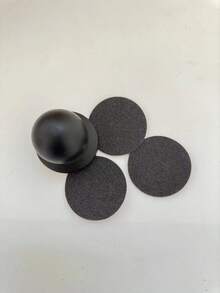 1 件木制狗抓板，可拆卸宠物指甲修剪板，圆形木制狗美容清洁工具