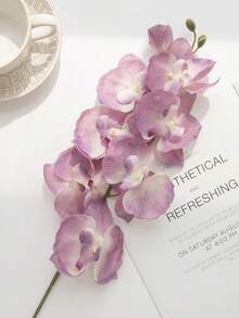 1/3/6 Stücke künstliche Phalaenopsis Orchideen Stiele, Fake Blumen für Heim-Dekoration, Hochzeitsdekoration, Hochzeitstischdekoration, Herbst-Heimdekoration, Raumdekoration, Balkondekoration, Küchendekoration, Esszimmer, Schlafzimmer-Accessoires, Wohnzimmer-Dekoration, Partydekoration, Halloween-Dekoration, Weihnachtsdekoration, Braut mit Blumen, Geburtstagsparty, Wanddekoration, Hausdekoration, Geburtstagsgeschenke Kürbis Vase Outdoor Garten Dekoration