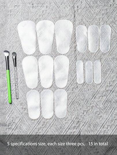 5支/10支/15支装化妆刷保护套，采用哑光EVA材质，防尘无异味，轻巧便携，适用于眼影刷、腮红刷、修容刷、高光刷等。共有5种尺寸可选，每种尺寸3支或每种款式1支，赠品多多。