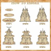 3-Tier Magical Wizard Cupcake Stand Wizard Birthday Party Cake Stand Birthday Party Wizard Birthday Party Supplies Gift For Magical Lover