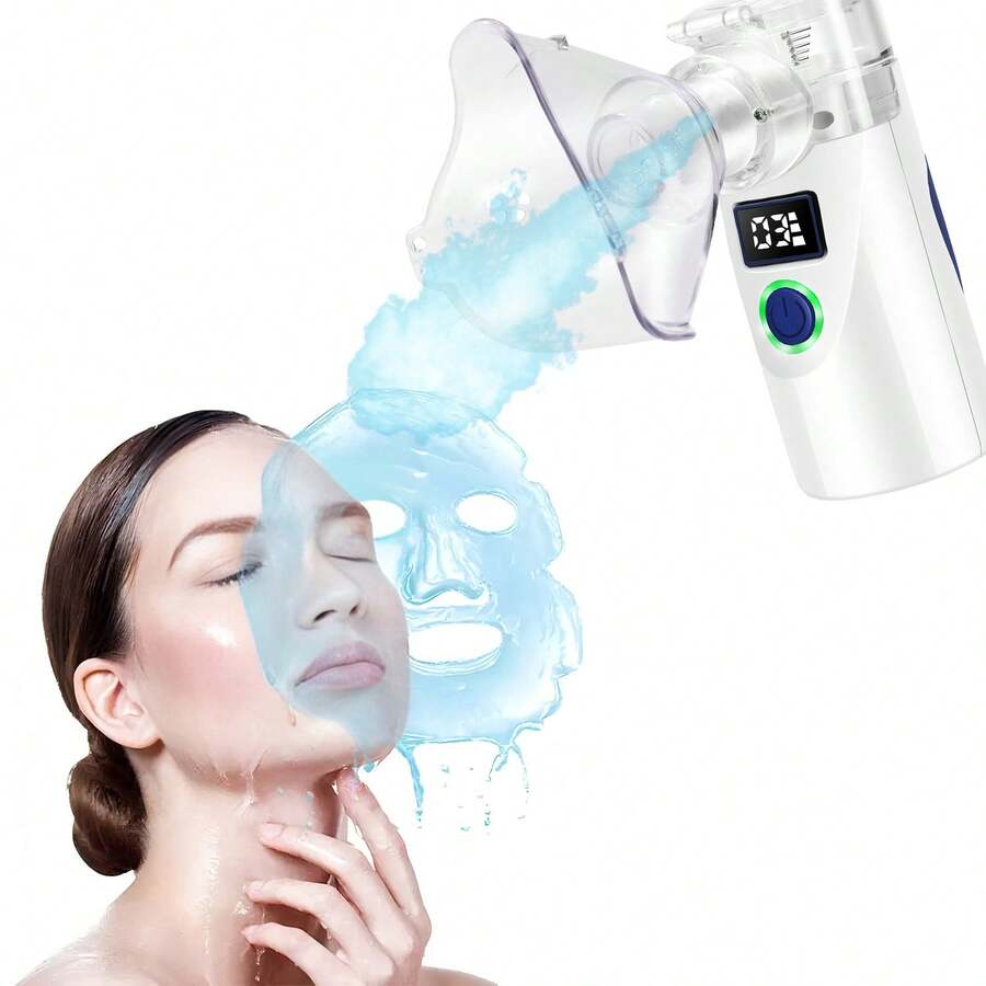 Portable Humidifier Facial Steamer Device Beauty Spray Hydrating Apparatus Cold Spray Apparatus Nano Spray Nebulizer Skin Care Airbrush Oxygen Tools
