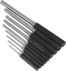 Juego de Punzones de Pasador de Rodillo, 9Pcs Portable Steel Roll Pin Punch Set Mechanics Professional Tool Kit - 1 - Ver 5