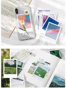 1 Box 30 Romantic Sky Scenery Stickers Artistic Handbook DIY Decorative Scrapbook Album,Sticked On Suitcase Computer Water Cup Mobile Phone Case Refrigerator Wall Helmet Cabinet Box Door Bed Guitar,Classroom Samolepky,School Supplies,Teacher Accessories,Scrapbook Supplies,Teacher Gifts,Craft Supplies,DIY Living Room, Dining Room Refrigerator, Bed, Wall, Glass, Outdoor Travel Suitcase, Car, Suitcase, Water Cup, Schoolbag,