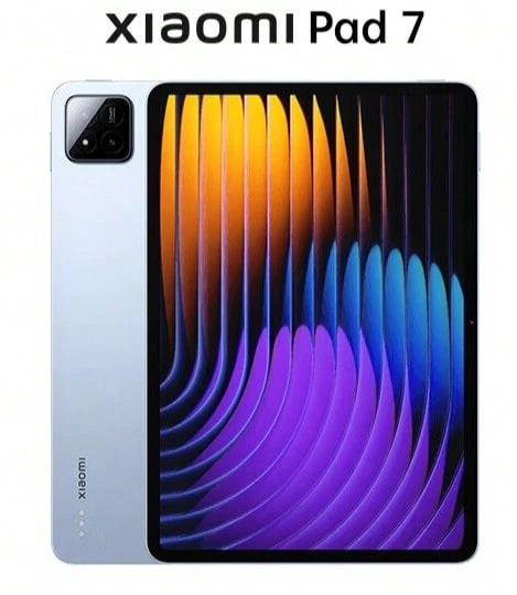 Xiaomi Pad 7 11.2" 3.2K Ultra HD 144Hz High Refresh Rate Flagship Display, Snapdragon 7+ Gen 3, Android Tablet, 8GB+128GB, Celestial Blue, USB Type-C - Blue - View 1