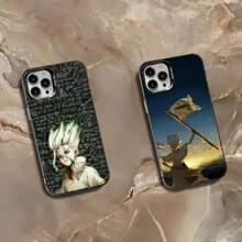 D-Dr S-Stone Phone Case Compatible With  16,15,14,13,12,11,Mini,Pro,SE,MAX White Matte Shockproof Cover Compatible With  17 Case,  17 Pro Case,  17 Pro Max Case - Z1 - Visualizzare 3