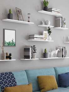 1 pieza Estante flotante para decoración de pared, estante de pared de madera rústica para dormitorio, estante de granja para baño, estante colgante para almacenamiento, unidad de estantería montada en la pared, estante colgante para plantas