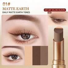 3-Color Eyeshadow Stick, Smooth Pearl Gradient Eyeshadow, Glitter Powder, Beginner-Friendly Eyeshadow Stick - Nhiều màu - Xem 4