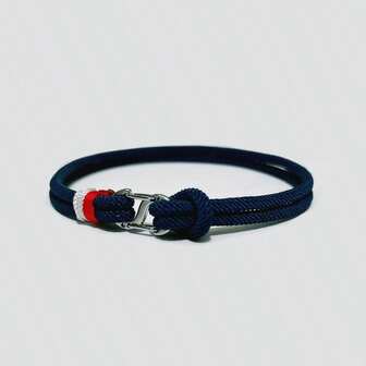 1 pieza Brazalete azul marino de moda simple para hombre, adecuado para uso diario