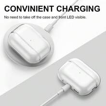 Husă de protecție compatibilă Pro 3 cu șnur 2025, husă de protecție moale, transparentă, rezistentă la șocuri pentru Pro a 3-a generație, potrivită pentru Air Pro a 3-a generație, șnur inclus, nu include căști sau husă, cadou pentru prieteni, Halloween, Crăciun, iubit/iubită