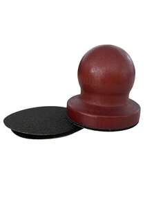 1 件木制狗抓板，可拆卸宠物指甲修剪板，圆形木制狗美容清洁工具