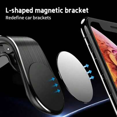 Black Dashboard Adhesive Automobile Phone Cradles 1pc Magnetic Phone Holder For Car Air Vent, Easy To Install Car Mount, Suitable For Most Phone Models, Travel Essential, Hands-Free Driving, Compact Design, Modern Car Accessories, High-Quality Holder, Automatic Phone Holder, Road Travelers, Delivery Drivers Suitable For Most Cars/SUV, And Other Vehicles, Valentine's Day Gift