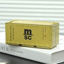 1 Stück Mini Container Ausstellungsbox, kreativ, Miniatur Modell Figuren Dekoration, Vintage Industrie Stil Eisen Container Aufbewahrungsbox, Geschenkbox