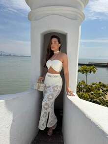 Trijunto Knitwear Beachwear And Blogger – Versatility And Style For Summer! - trắng - Xem 2