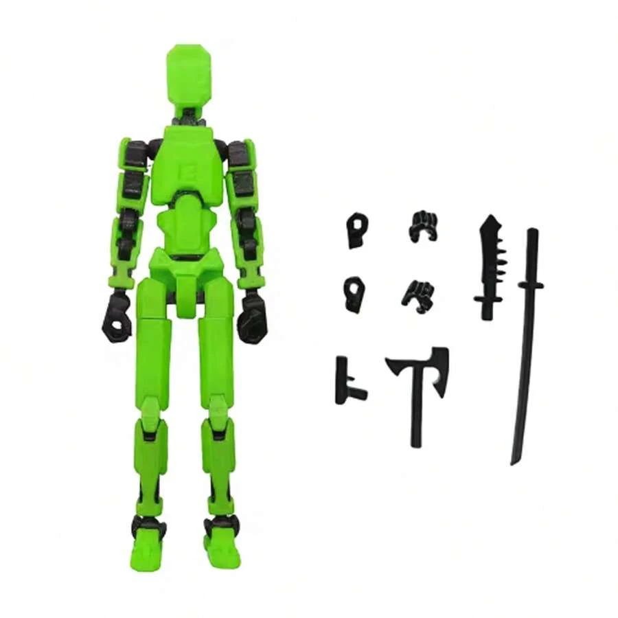 Juguete muñeco Titan Misión 13 figura acción robot multiarticulado, muñeco transformable, juguete niños divertido creativo colección aventura - Verde - Ver 1