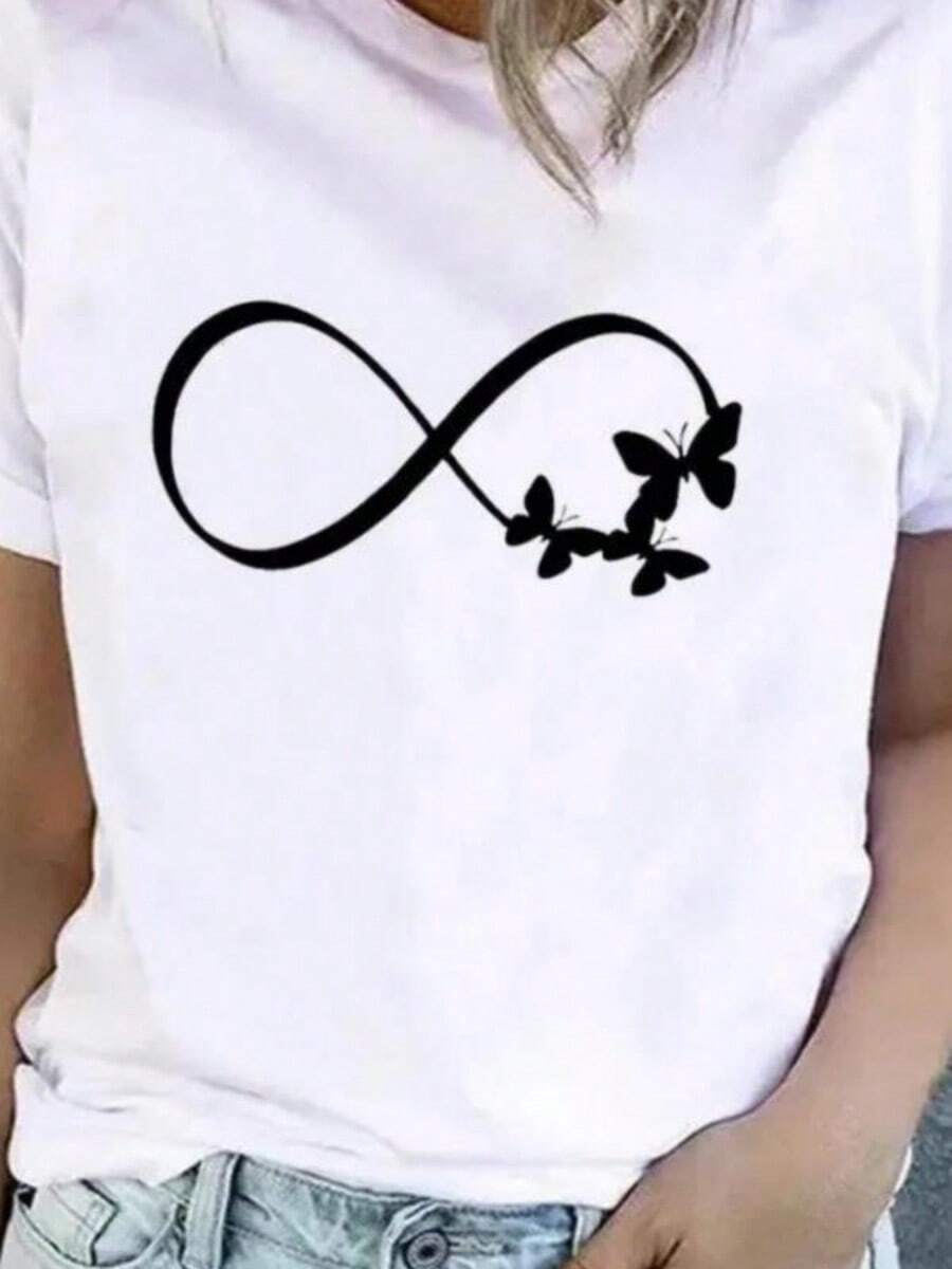 Comfortable Woman T-Shirts Casual Wear Vintage Disneyss Print Tees Frozen Elsas Anna Princess Short SLEEs Ve Ladies T-Shirts Clothes Fashion Tops - White - View 1