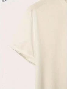 GYM MODE Men's White T-Shirt - Casual & With Dumbbell Graphic, Short Sleeve, Round Neck, Polyester & Spandex Blend, Perfect For Summer Workouts & Casual Attire; Women's Autumn Cotton Loose T-Shirt: Soft Winter Inner Wear Fashion Design, Soft Fabric,  Loose Fit, Hip-Hop Street Style, Unisex, Suitable For Home And Daily Wear - 杏色 - 查看 5