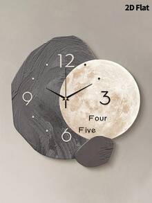 1 pieza Reloj de pared de arte abstracto de alta gama de 12 pulgadas/16 pulgadas, movimiento de cuarzo súper silencioso, sin sonido de tic-tac, adecuado para decoración de habitaciones, decoración del hogar, decoración de la sala de estar, decoración de paredes del dormitorio, decoración de paredes, decoración del aula