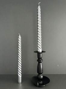 1 Box/4pcs Vintage Spiral Candles, Create Romantic Dining Atmosphere, Unscented, No Dripping, Spiral Candle Sticks, Home Decor Candles, Suitable For Dinner, Party, Wedding, Church, Dining Table, Essential For Christmas, Thanksgiving, Saudi National Day