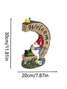 1PC Christmas Room Decor, Home Decor Cartoon Garden Gnome Decor Wall Sticker Faceless Old Man Window Sticker