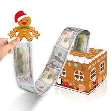 1pc Green Christmas Tree Shaped Money Box, Unique Christmas Gift Cash Box, Surprise Box