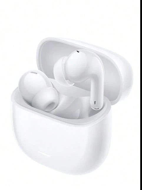 Xiaomi (MI) Redmi Buds 6 Youth Edition In-Ear Bluetooth Headphones, 42dB Noise Cancellation, Compatible With Android & IOS Smartphones, USB Type-C - White - View 1