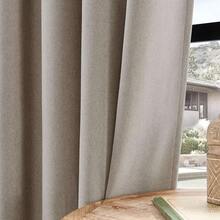 Sheer Curtains 84 Inches Long, White Curtains Living Room 2 Panels Set, Linen Curtains Window Privacy With Filtering (W52 X L84 Inch, Linen), Home Decor - 厚亞麻布 - 查看 5