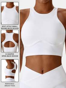 MFVIM Damen Sport Trägerhemd, Formende Weste, Hochelastische Lauf- und Fitness-Bekleidung, Stoßabsorbierende Weste, Bequem & Hautfreundlich, Geeignet für alle Jahreszeiten