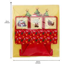 1 Packung. Pop-Up Weihnachtsmann Grußkarte in Sechseckform. Perfekt für jede Weihnachtskollektion. Perfekt für Weihnachten