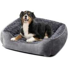 JOEJOY Rectangle Dog Bed For Large Medium Small Dogs - Washable Orthopedic Sofa Bed, Soft Breathable Puppy & Pet Cuddler, Durable Calming Dog Bed With Anti-Slip Bottom, Multiple Sizes,(XL(35"X 25"X 10") Dark Grey) - Type21 - 查看 1