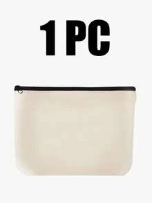 25~1 peça de bolsa de tecido em branco para faça você mesmo, nécessaire de viagem, bolsa para tela de pintura, bolsa de cosméticos de lona, bolsa para pintura, bolsa infantil, prática para trabalho, escola, estojo de lápis de viagem - Multicolorido - Ver 13
