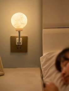 1 件月亮 USB 夜灯，USB 供电 LED 夜灯，暖光，儿童卧室床灯，月亮形房间 LED 装饰灯，用于室内卧室、客厅、办公室，适用于儿童男孩和女孩房间装饰灯、婴儿房装饰、青少年房间装饰