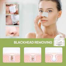 黑头去除面膜 - 鼻部及面部撕拉式面膜，黑头去除套装 1.05盎司