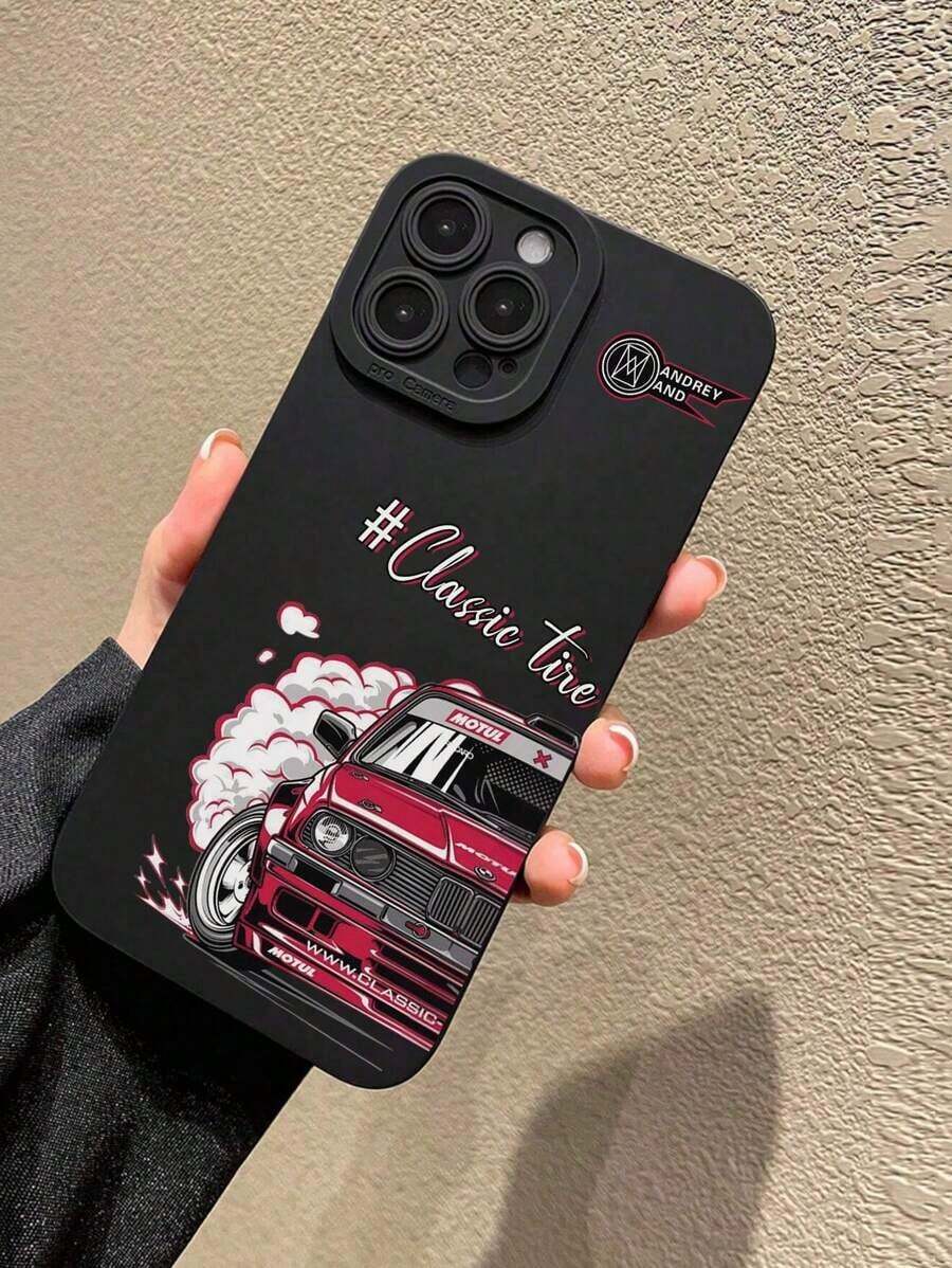 Una funda de protección para cámara TPU con diseño de coche de moda, compatible con las series Apple y - Multicolor - Ver 1