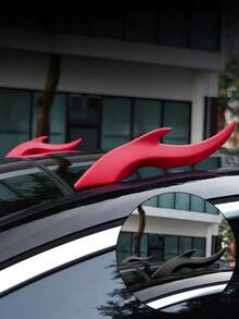 3D龙角车顶装饰 - 适用于轿车和SUV的粘性外置尖刺，通用尺寸 - 引人注目，无需钻孔，升级您的爱车，打造神话般的外观，汽车外观装饰 - 均碼 - 查看 11