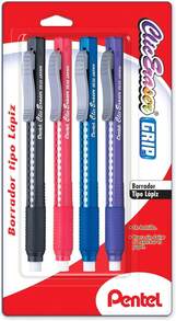 Pentel ZE21BPZ-4 Clic Erasers, Paquete de 4 - Blanco - Ver 3