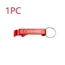1/10 piezas Abrebotellas personalizado con llavero, personalizable con nombre/logotipo/texto, con temática navideña a granel para recuerdos de fiesta, regalos corporativos, decoraciones de boda y Año Nuevo, de acero inoxidable duradero y fácil de limpiar - Adecuado para eventos promocionales, fiestas navideñas y recuerdos para invitados
