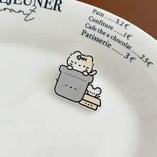 2 piezas Nuevos broches de dibujos animados INS, material acrílico, lindos pasadores, insignias y colgantes accesorios