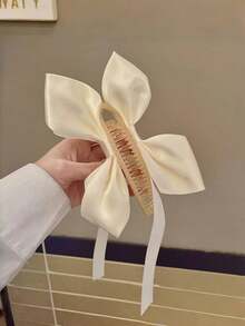 1 pezzo/3 pezzi Fermagli per capelli a fiocco e nastro per donne, fermagli a pinza attorcigliati, nuova moda 2025, stile di strada carino, in plastica ABS, adatti per primavera, estate, autunno, inverno, ritorno a scuola