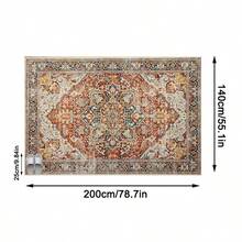 1pc Luxury Classic - Retro Floral - Bohemian Area Rug, 100% Polyester, European - Faux Wool Material, Home Carpet, Suitable For Living Room, Bedroom, Dorm, Entryway, Patio, Machine Washable All Season Large Size Mat, Aesthetic Home Decor