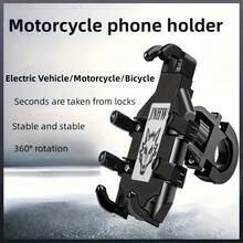 1pc Octopus Motorcycle Phone Holder, Electric Motorcycle Phone Holder, Anti-Shake Navigation Bracket, Anti-Theft, Suitable For Motorcycle, Electric Bicycle, Scooter, Bicycle Phone Holder, Default Rearview Mirror Version, Optional Handlebar Version, Lightweight And Portable, Sturdy And Durable, Unisex, Suitable For All Seasons, Ideal Gift For Lover/Friend/Elder, Christmas, New Year, No Battery Required