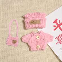 1/2 Sets Fashionable Clothing Sets Suitable For Labubu (Without The Doll), Hand-Woven , Cute Clothes, Bags, Hats, DIY Fashionable And Interesting Accessories, Suitable For Daughter's Birthday, Anniversary, And Holiday Gifts, Christmas Gift