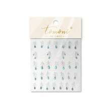 [Hot Nail Stickers] 2pcs Golden Retro Hot Stamping Nail Art Stickers | Peacock Feather Pattern Nail Art Auxiliary Stickers For Girls Prom Party And Christmas Gift - Nhiều màu - Xem 6