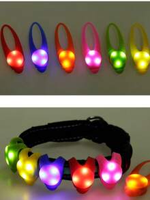 Liontin Kalung Anjing Peliharaan LED 3 Inci, Bahan Silikon, Lampu Peringatan Berkedip, Dekorasi Natal, Cocok untuk Anjing, Kucing, Sangkar Burung, Dekorasi Liburan - MultiWarna - View 7