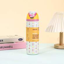 Insulated Stainless Steel Water Bottle With Straw, Sports Water Bottle, Great For Travel, 24oz/32oz - Nhiều màu - Xem 14