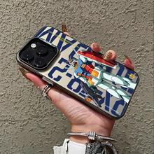 Estuche de teléfono compatible con G-Gundams para 16, 15, 14, 13, 12, 11 Pro, X, XR, XS, 8 y 12 Plus, con una funda trasera mate y anti-caída.17  17promax - Negro - Ver 5