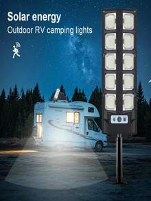 1pc Or 2pcs Ultra Bright Solar-Powered Outdoor Lights With Remote Control & Motion Sensor, Weatherproof Heavy-Duty Plastic Construction, Outdoor Wall/Path/Flood Lights With Dimmable Brightness, Easy Installation For Driveway, Garden, Garage, Patio, Villa - Black/White, Energy-Efficient Solar Lighting System With Detachable Panels, Solar Sensor Light, Garden Lighting Solar, Solar Wall Lamp, Fence Solar Light, Solar Fence Light - Đèn đường năng lượng mặt trời ngoài trời - Xem 12