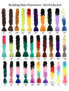 Paquete de 1 cabello trenzado grande de 24 pulgadas apto para mujeres, color rosa oscuro, extensiones de cabello sintético de ganchillo útiles y hábiles, resistentes al calor, para Halloween, Navidad, Año Nuevo, carnaval y festivales de música - Multicolor - Ver 2