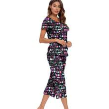 Women's Cotton Summer Pajama Sets With Capri Pants Sleepwear - 美國廣播公司 - 查看 4